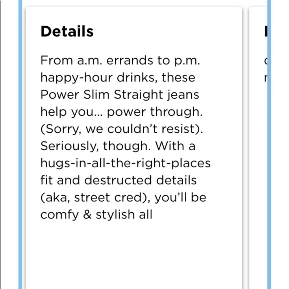 Old Navy Power Straight Distressed Jeans 8 Jeans for Boots Closet Staple Winter - Picture 3 of 16